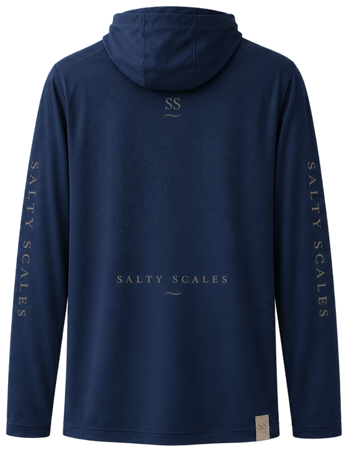 The Offshore Hoodie — Ocean, back view