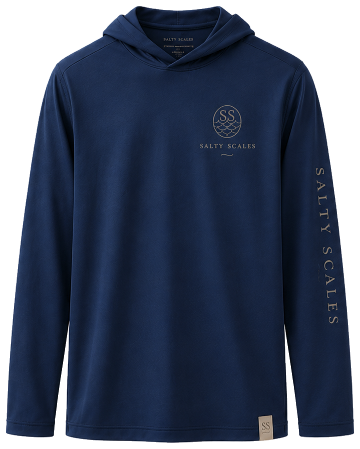 The Offshore Hoodie — Ocean, front view